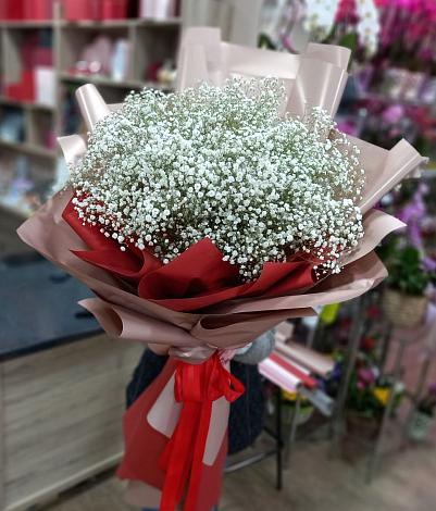 Букет цветов из: Гипсофила в Бачи-Юрте