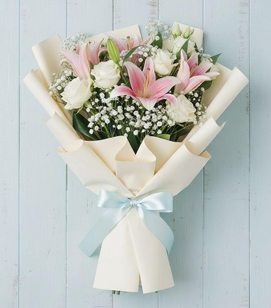 Букет цветов из: Лилии в Бачи-Юрте