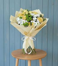 Букет цветов из:  Хризантемы и Розы #REPLACE_PRED# Бачи-Юрте