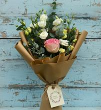 Букет цветов из:  Розы и Лизиантусы #REPLACE_PRED# Бачи-Юрте